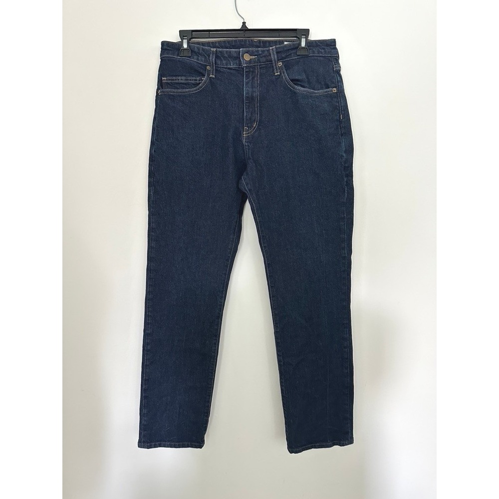 Aviator Best Travel Jeans Mens 32x31 Relaxed Straight Dark Indigo USA
